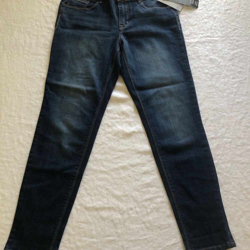 NWT 1822 Denim Dark Blue Vintage Wash Skinny Jeans - Women - Picture 3 of 4